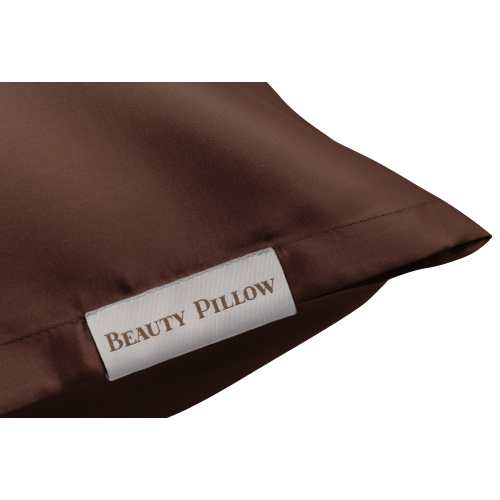Beauty Pillow satijnen kussensloop Chocolate Brown 60x70 cm