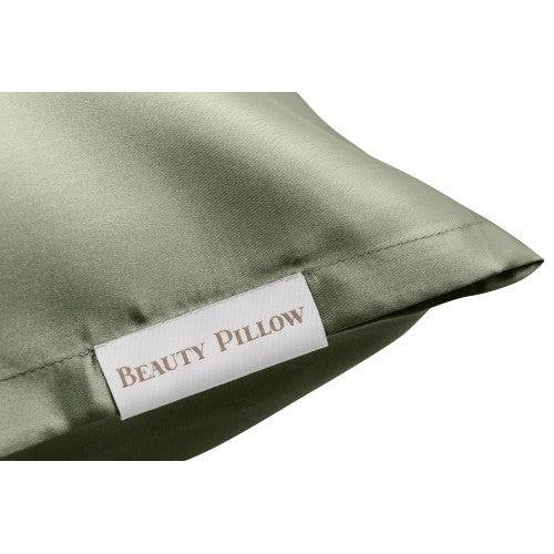 Beauty Pillow satijnen kussensloop Olive Green 60x70 cm