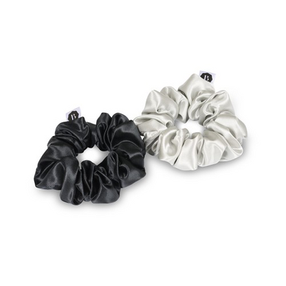 Scrunchies - Silver & Black