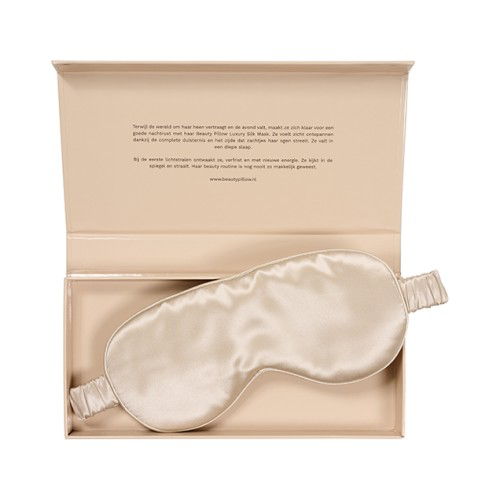 Beauty Pillow Luxury Silk Mask - Champagne