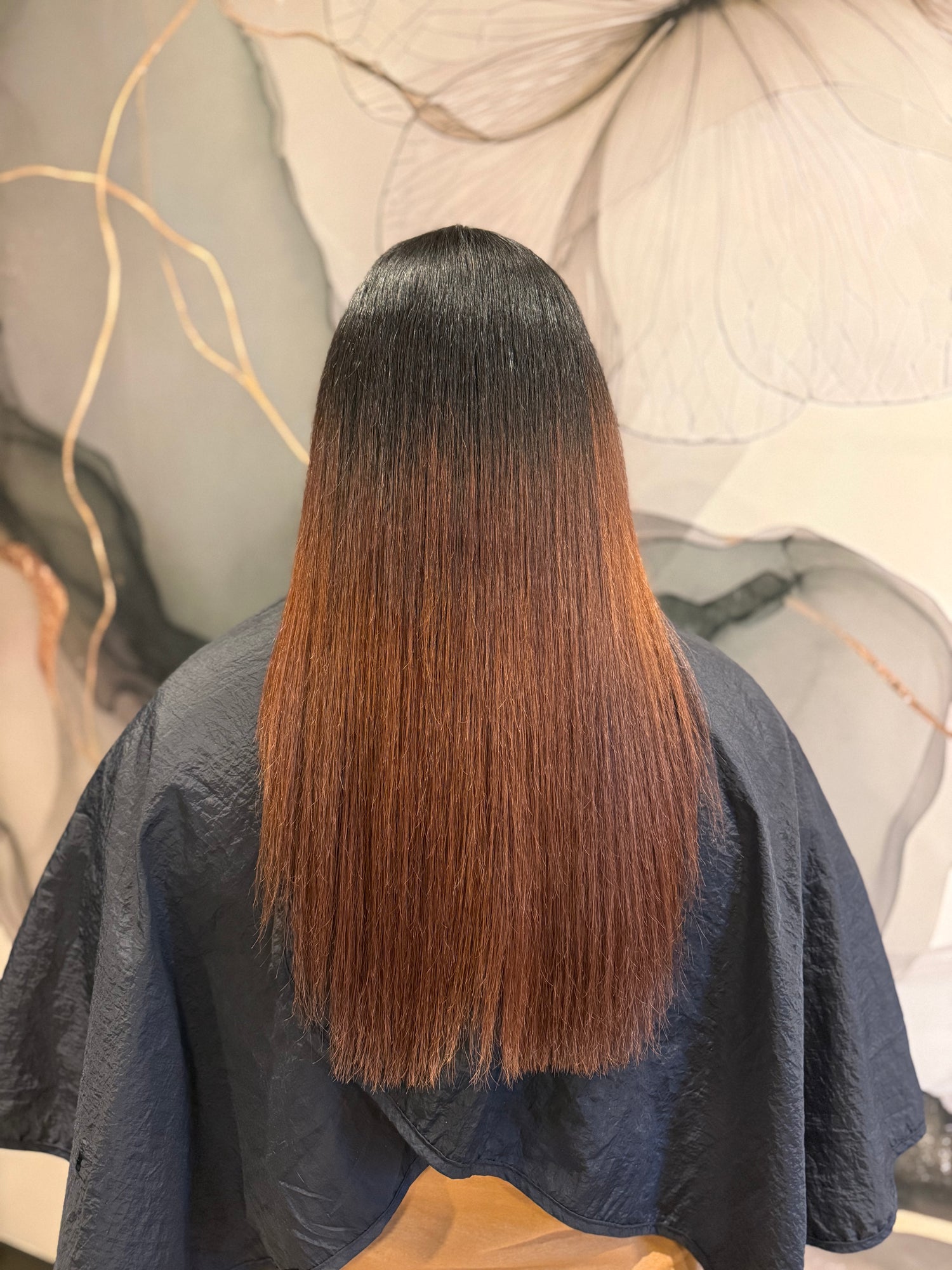 Na de keratine behandeling