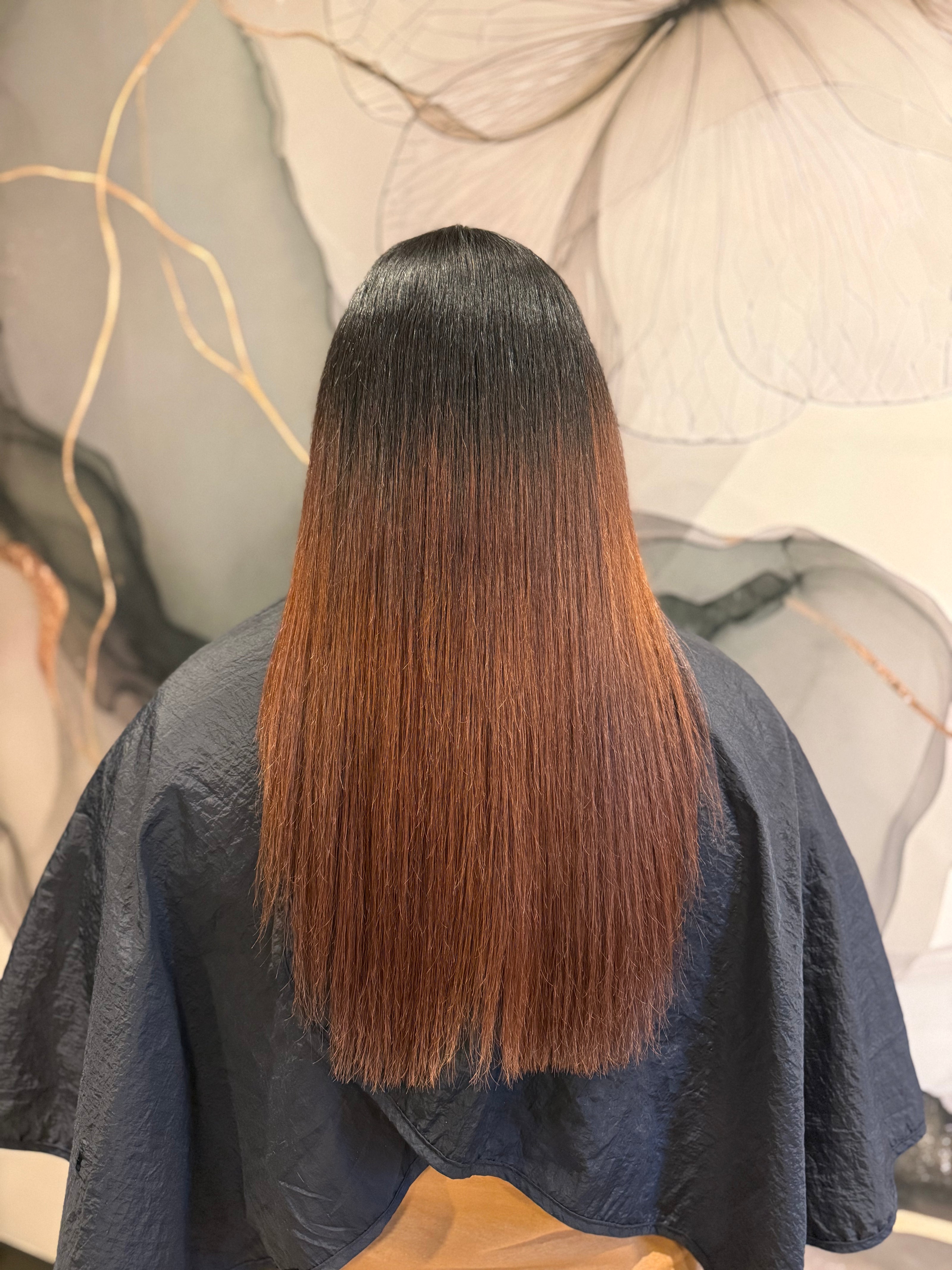 Na de keratine behandeling